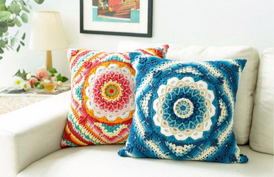 Pillow Blanket Elegance - Vibrant Design from the south of Colorful Clouds