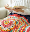 Pillow Blanket Elegance - Vibrant Design from the south of Colorful Clouds