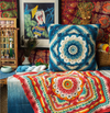 Pillow Blanket Elegance - Vibrant Design from the south of Colorful Clouds