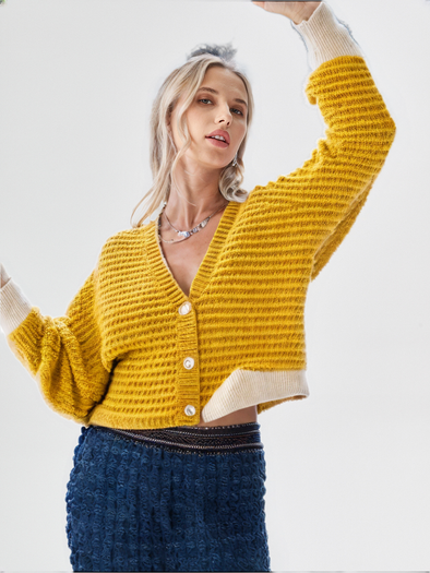 Balloon Sleeves Sweater Crochet Pattern