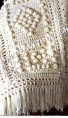 Bulky Popcorn Stitch Afghan Blanket Crochet Pattern