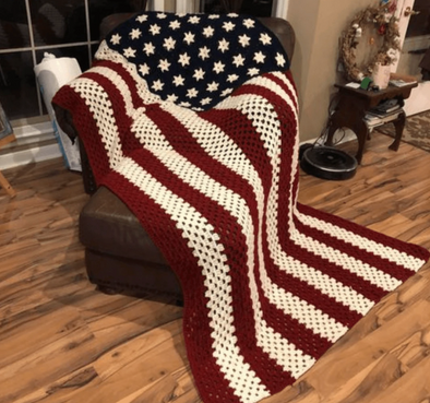 American Flag Crochet Pattern